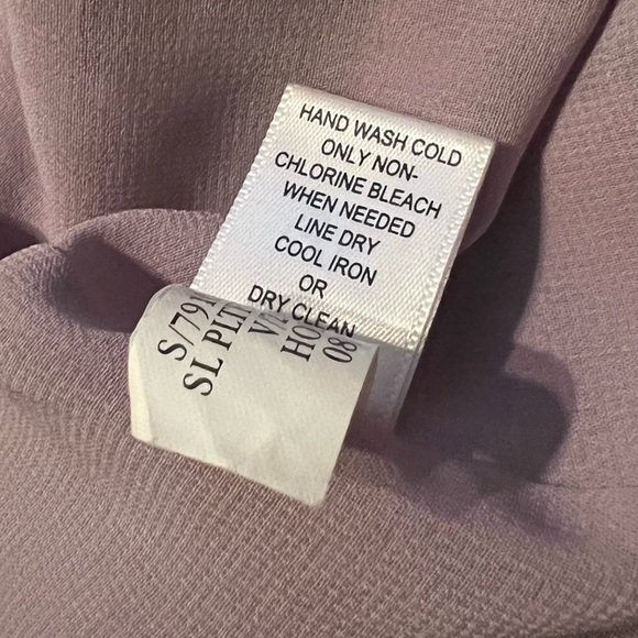 Banana Republic Purple Cream Abstract Ruffle Tank Top Size XS - Picture 7 of 7